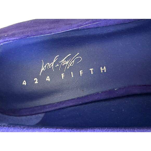Lord & Taylor purple suede-style pumps 2.5” heel size 7 - Picture 10 of 13